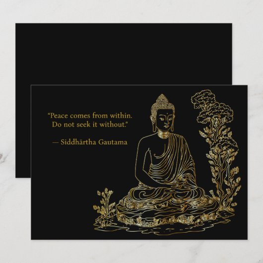 仏来内の平和 招待状 (正面/裏面)