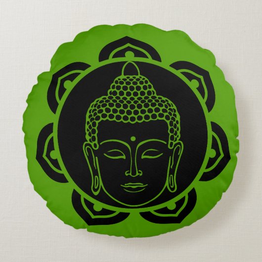 仏法の涅槃日 ラウンドクッション (正面)