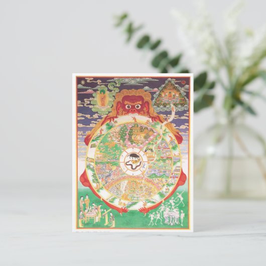 仏法の輪廻転生 ポストカード (スタンド正面)