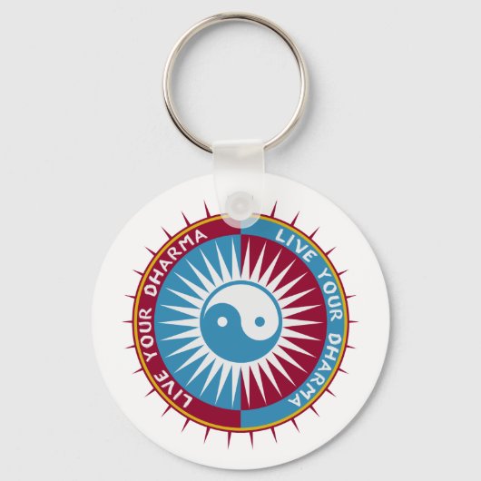 仏法を生きる キーホルダー (正面)