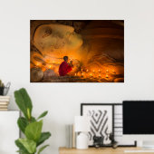 仏祈による僧 ポスター (ホームオフィス)