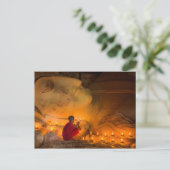 仏祈による僧 ポストカード (スタンド正面)