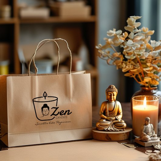 仏禅ろうそく小さなビジネスカスタム、大規模 ラバースタンプ