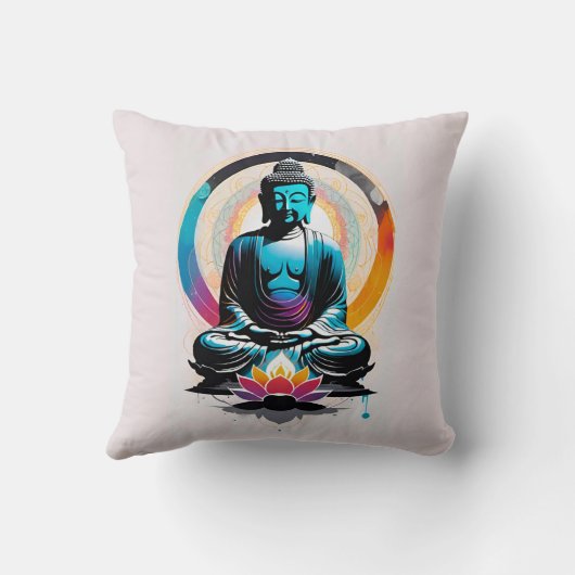 仏禅美術 クッション (裏面)