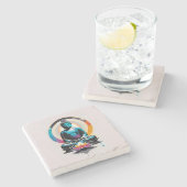 仏禅美術 ストーンコースター (横)