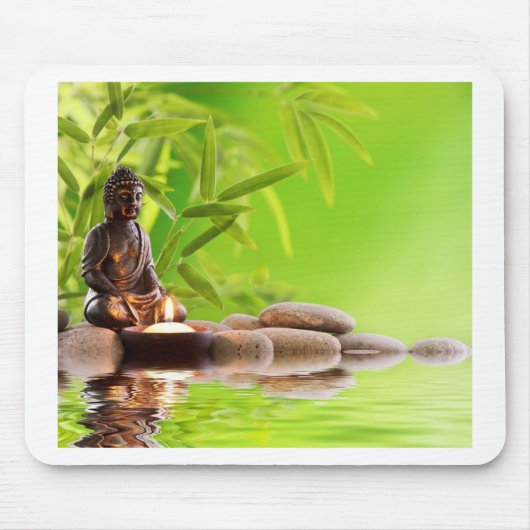 仏禅静穏の庭 マウスパッド (正面)