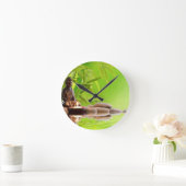 仏禅静穏の庭 ラウンド壁時計 (ホーム)