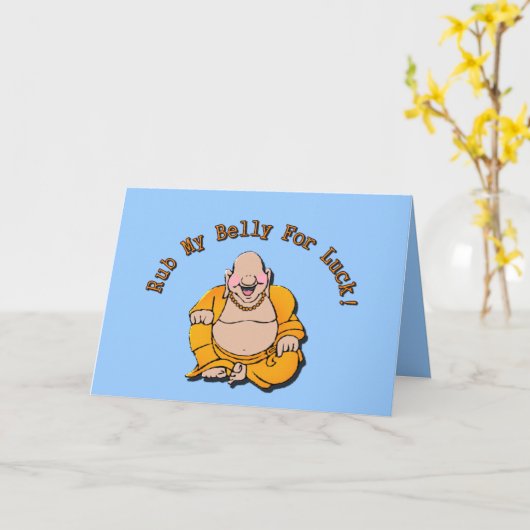 仏笑うカード カード (黄色い花)