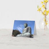 仏素晴らし像：鎌倉 カード (黄色い花)