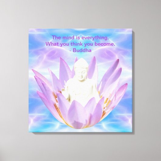 仏紫蓮 キャンバスプリント (正面)