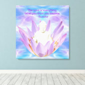 仏紫蓮 キャンバスプリント (インサイチュ (ウッドフロア))