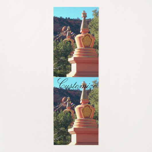 仏舎利塔祈りの言葉旗Thunder_Cove ヨガマット (正面)