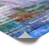 仏覚醒スピリチュアルアートと引用文 ポスター (角)