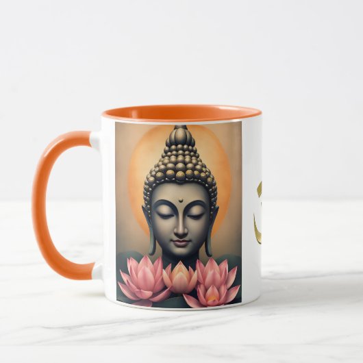 仏道禅の心地平安 マグカップ (左)