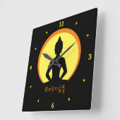 仏釈尊·太陽光 スクエア壁時計 (傾斜)