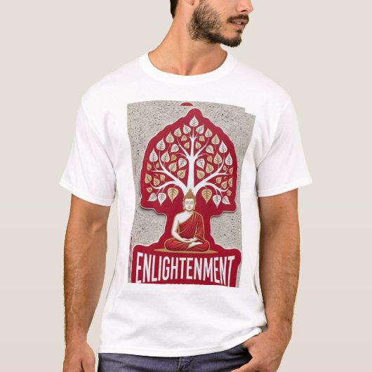 仏陀と菩提樹 - ニルヴァーナTシャツ) Tシャツ (正面)