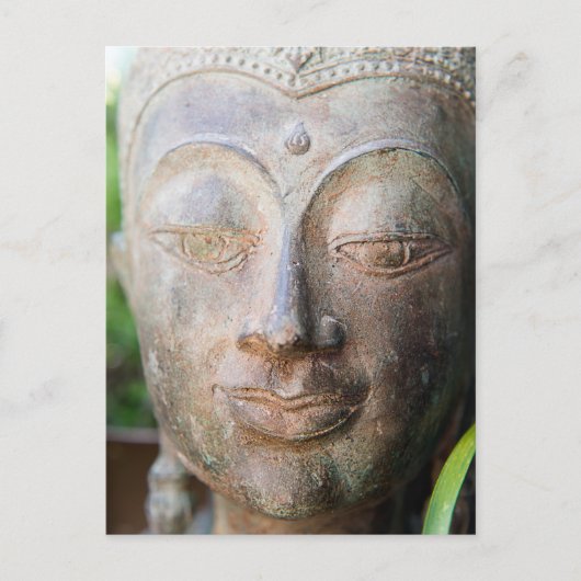 仏陀のクローズアップ ポストカード (正面)