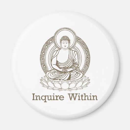 仏陀の中で尋ねる マグネット (正面)