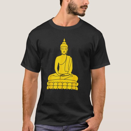 仏陀の像 Tシャツ (正面)