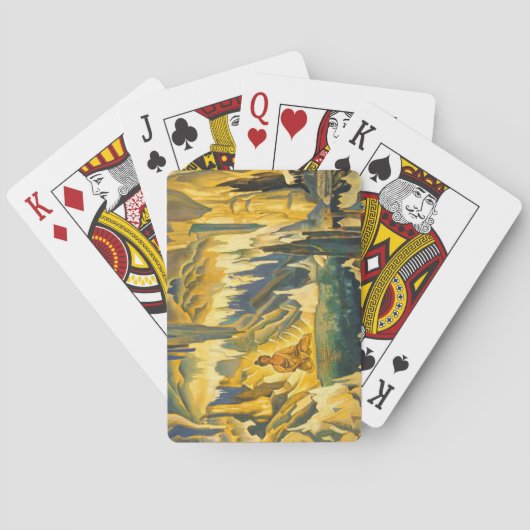 仏陀の勝ち（仏教美術） (by Roerich) トランプ (裏面)