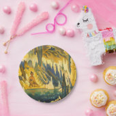 仏陀の勝ち（仏教美術） (by Roerich) ペーパープレート (パーティー)