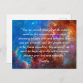 仏陀の幸福の知恵のはがき ポストカード (正面/裏面)