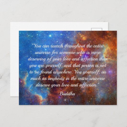 仏陀の幸福の知恵のはがき ポストカード (正面/裏面)