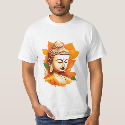 仏陀の横顔 Tシャツ (正面)
