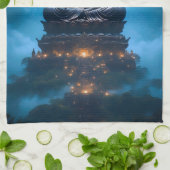 仏陀の満月光 キッチンタオル (折り畳み)