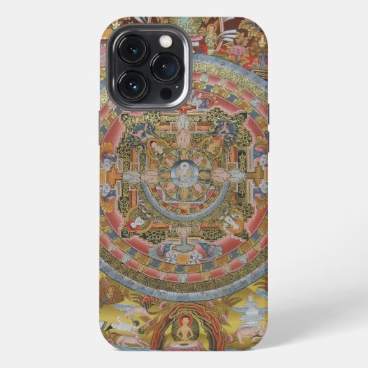 仏陀の生涯曼荼羅 iPhoneケース (裏面)