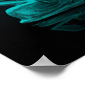 仏陀の瞑想ロータスフラワーイースタン宗教 ポスター (角)