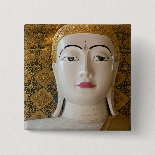 仏陀の肖像 缶バッジ (正面)