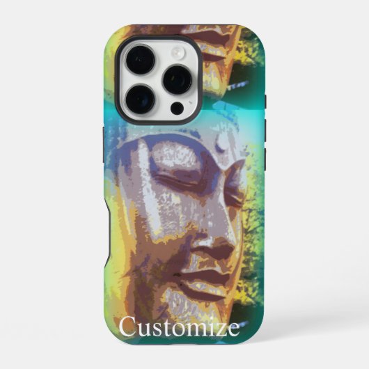 仏陀の顔 iPhoneケース (裏面)