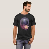 仏陀シッダールタゴータマ蓮の花ファッションクロー Tシャツ (正面フル)