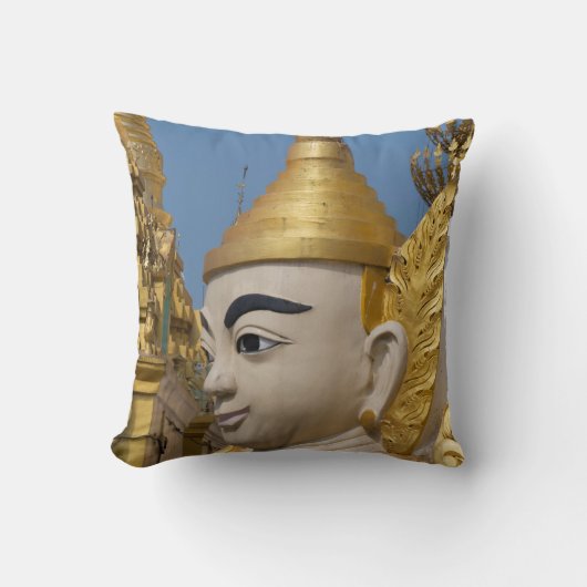 仏陀像のプロフィール クッション (正面)