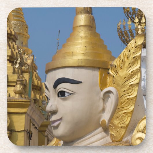 仏陀像のプロフィール コースター (正面)