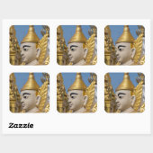仏陀像のプロフィール スクエアシール (シート)