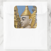仏陀像のプロフィール スクエアシール (バッグ)