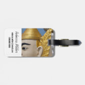 仏陀像のプロフィール ラゲッジタグ (裏面横)