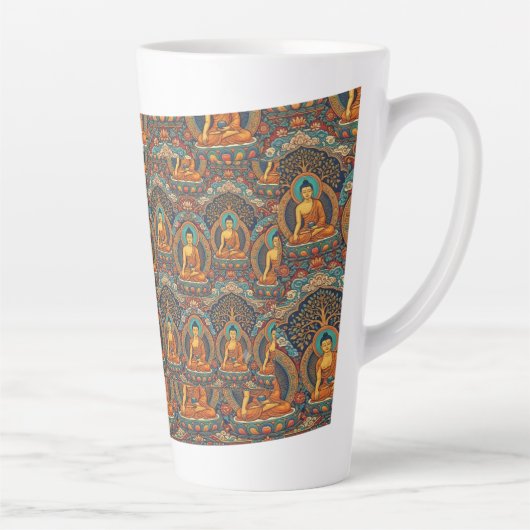 仏陀柄 カフェラテマグ (右)