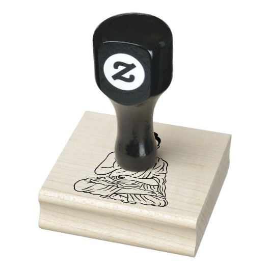仏陀 カートゥーン Buddhism.net ラバースタンプ (スタンプ)