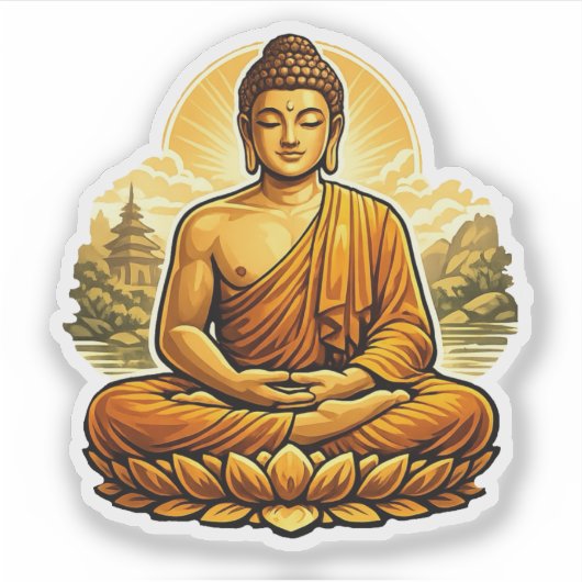 仏陀 シール (正面)
