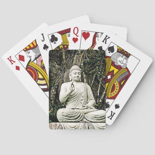 仏陀, 仏教, アジア, 伝統, 宗教, トランプ (裏面)
