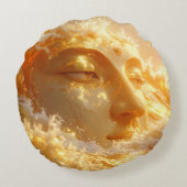 仏陀 - 禅仏教 ラウンドクッション (裏面)