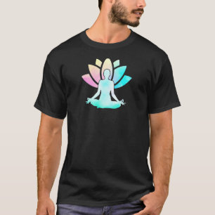 仏陀 蓮 仏教 ヨガ 瞑想 スピリチュアリティ Tシャツ