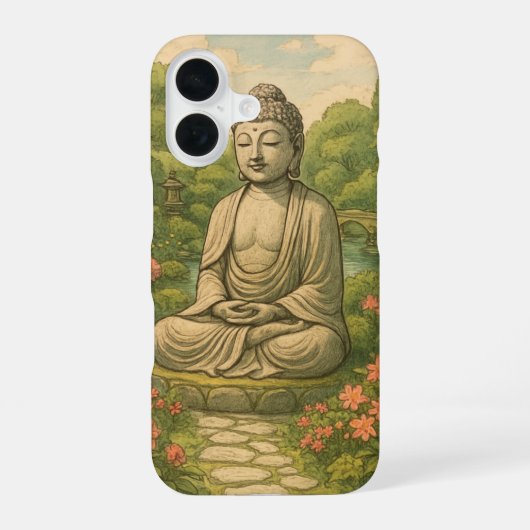 仏陀 iPhone 16ケース (裏面)