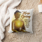 仏霊的感動的モチベーション白 クッション (ブランケット)