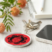 仏頭瞑想ジュエリー キーホルダー (側面)