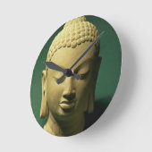 仏頭Sarnath （砂岩） ラウンド壁時計 (傾斜)