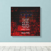 仏高揚引用文過去に住んでいない キャンバスプリント (インサイチュ (ウッドフロア))